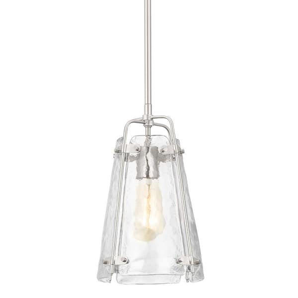 Home Decorators Collection Archdale 1-Light Brushed Nickel Mini-Pendant