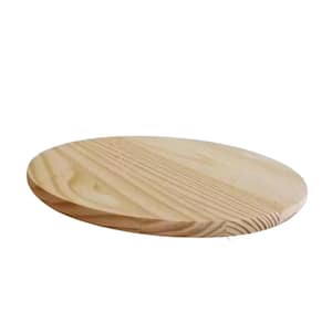 0.75 in. x 17.75 in. x 17.75 in. Edge-Glued Round Common Softwood Boards Pine Wood Round Boards (1-Pack)