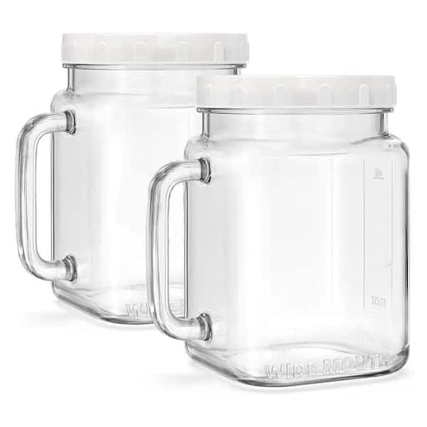jar　0527 Item # A65-F6, 64 oz Clear Wide Mouth Jar, 110-400 On WB Bottle