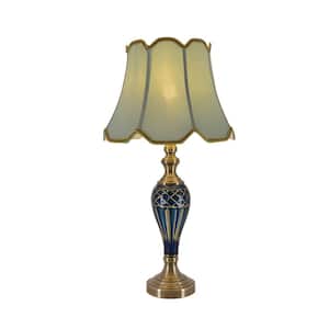 Petunia 28 in. Blue Indoor Table Lamp