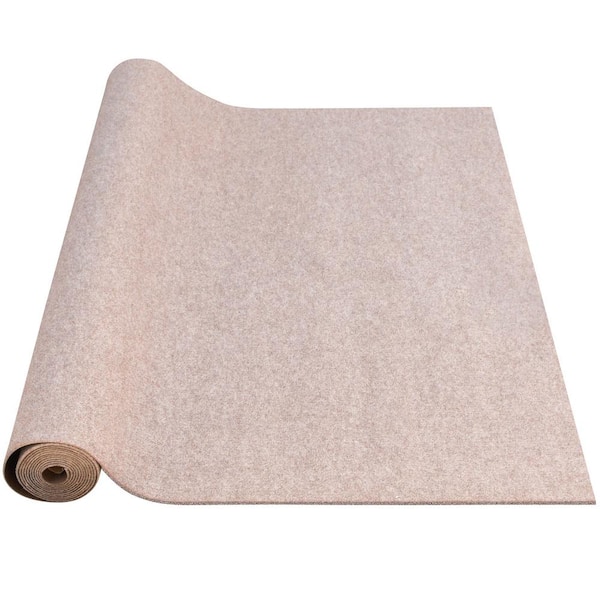 Boat Carpet 6 ft. x 13.1 ft. Polyester Texture Marine Carpet for Boats Waterproof Light Brown Carpet with Marine Backing