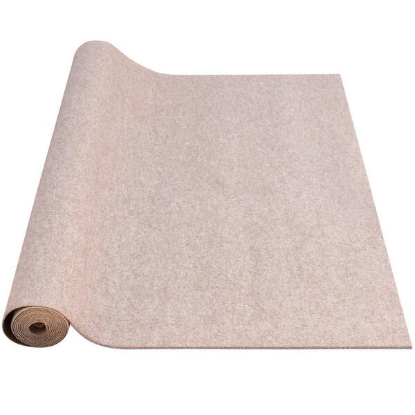 Boat Carpet 6 ft. x 13.1 ft. Polyester Texture Marine Carpet for Boats Waterproof Light Brown Carpet with Marine Backing