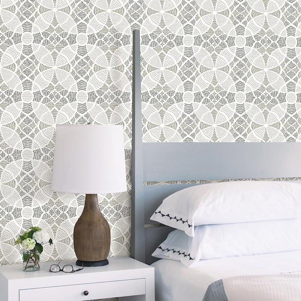 A-Street Prints 56.4 sq. ft. Zazen Grey Geometric
