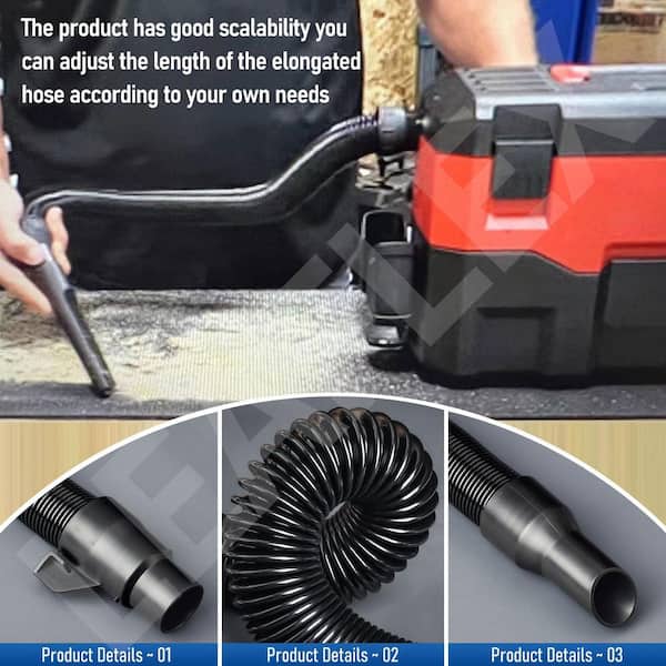 LAIFUCAM Vacuum Hose Assembly for Milwaukee M18 Vacuum 0970-20