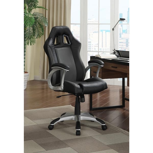 Coaster Roger Adjustable Height Office Chair Black and Grey