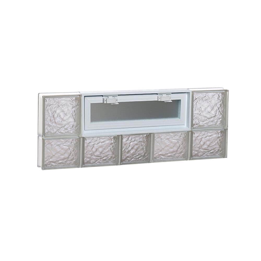 36.75 in. x 13.5 in. x 3.125 in. Frameless Ice Pattern Vented Glass Block Window price history on PriceWatchPro