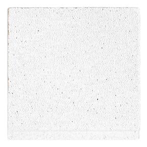 Sahara Lay-in White Ceiling Tile Sample 6 in. x 6 in.