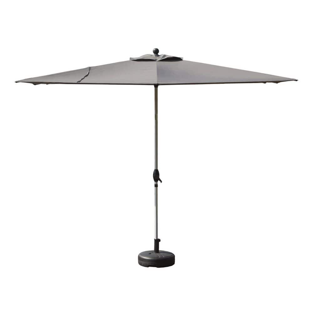 10 ft. Steel Market Patio Umbrella in Grey, Rectangle Patio Umbrella with Crank Lift and Tilt Function price history on PriceWatchPro