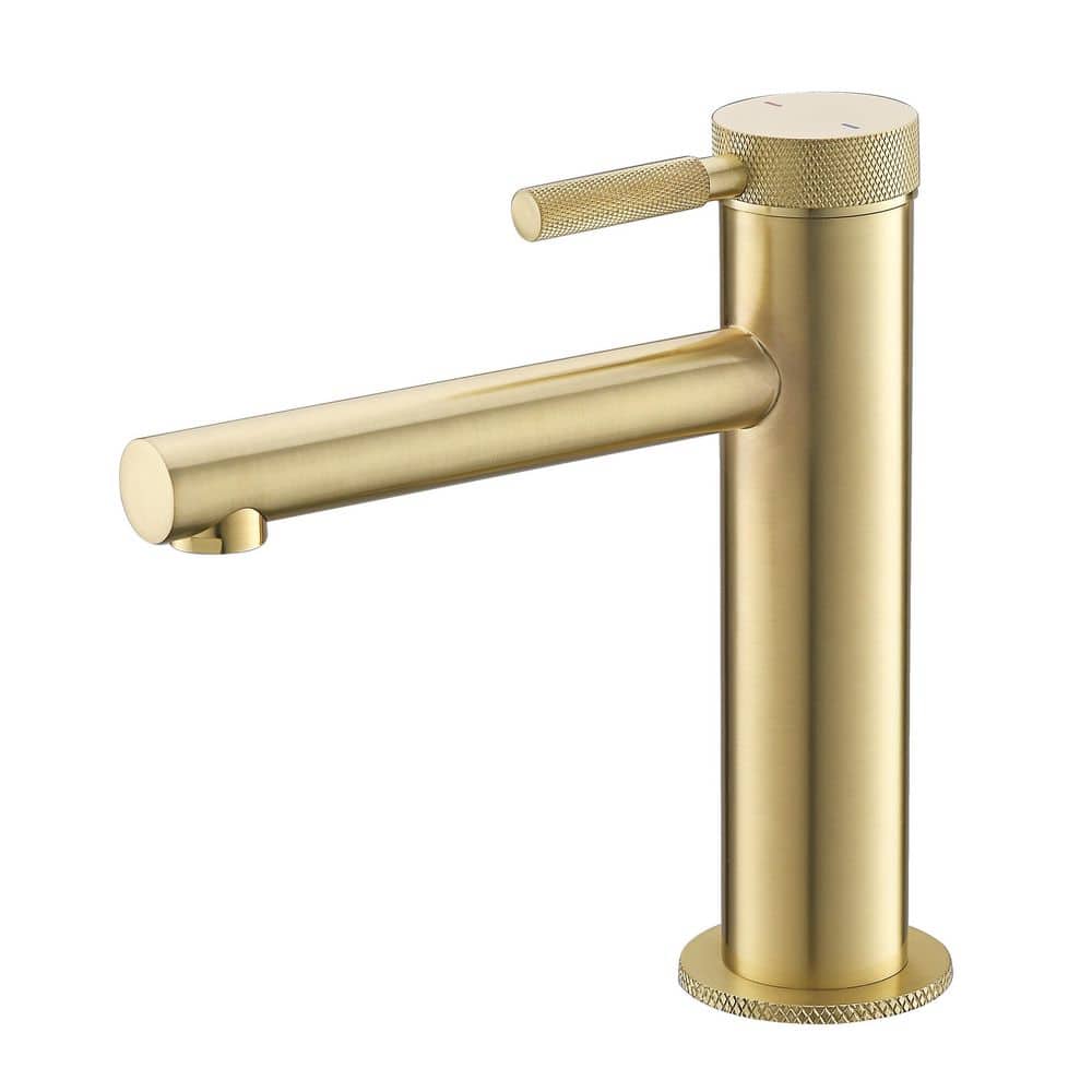Single Handle Single Hole Brass Bathroom Sink Faucet in Brushed Gold price history on PriceWatchPro