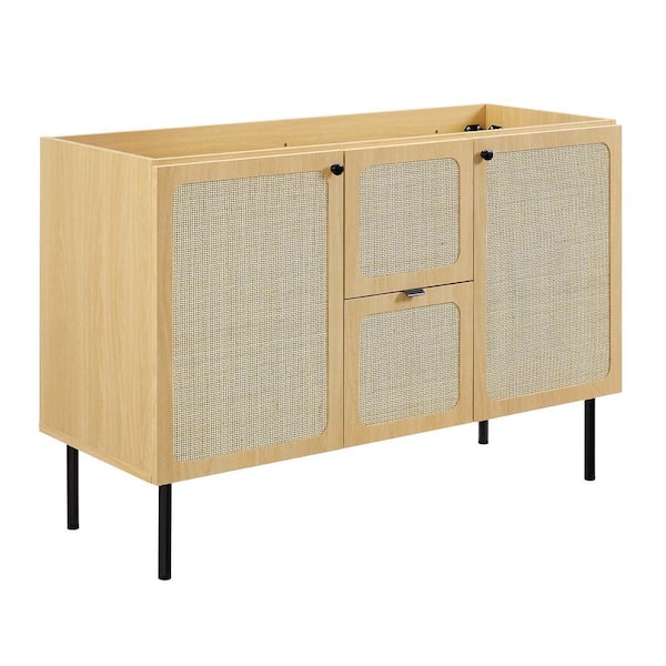 MODWAY Chaucer 47 in. W x 18 in. D x 32.5 in. H Bath Vanity Cabinet without Top in Oak