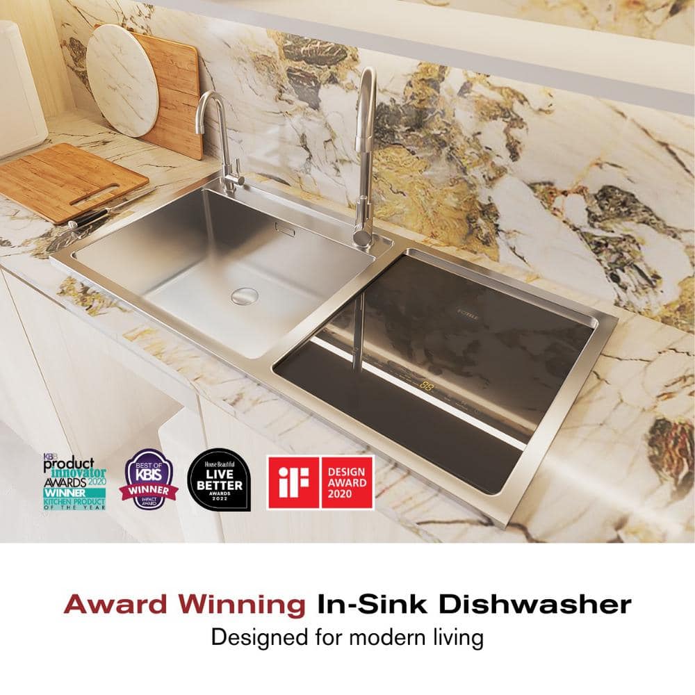 FOTILE Stainless Steel 2-in-1 In-Sink Dishwasher Combination