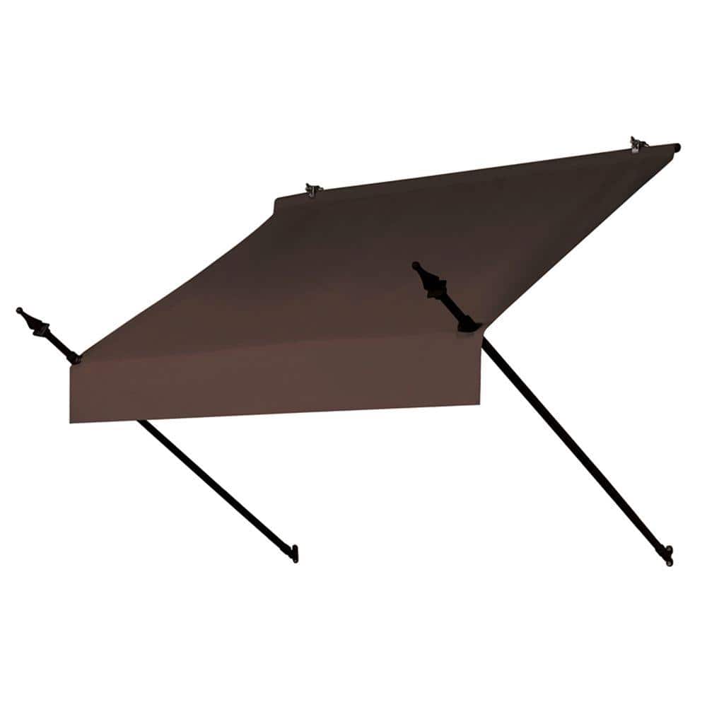 Awnings in a Box 4 ft. Designer Manually Retractable Awning (36.5 in. Projection) in Cocoa, Brown -  3020772