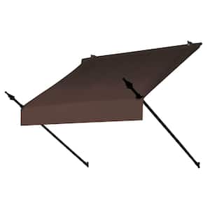 4 ft. Designer Manually Retractable Awning (36.5 in. Projection) in Cocoa