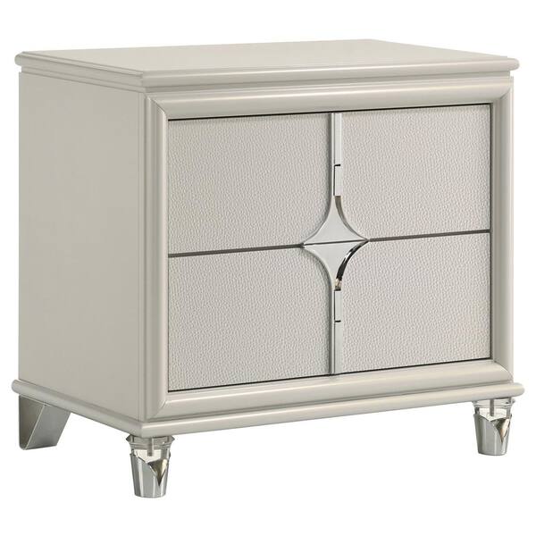 Coaster Sandy Beach 3-Drawer Wood Nightstand – Coastal White Finish