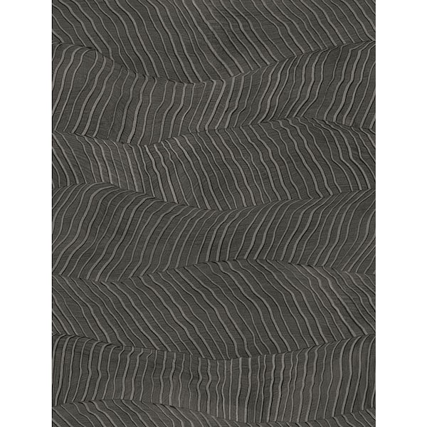 A-Street Prints Drift Grey Abstract Landscape Strippable Non-Woven Paper Wallpaper Sample