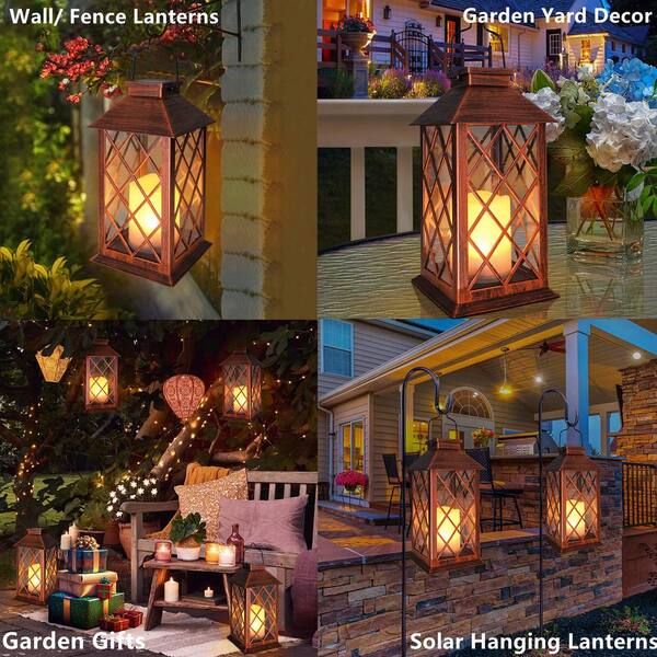 ライト・ランタン Soulabo x mana's farm AGAVE Amazon.com: Singingarden Solar Lanterns Outdoor Hanging