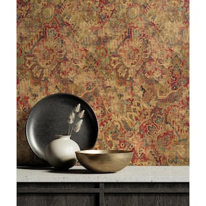 Cumbrae Ruby Abstract Vinyl Peel and Stick Wallpaper Roll ( Covers 30.75 sq. ft. )