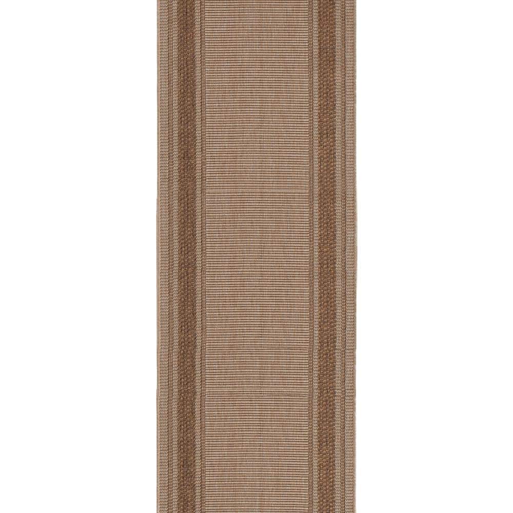 TrafficMaster Brown Border 26 in. x Your Choice Length Roll Runner  1602UERNH.105N - The Home Depot, image size:1000x1000
