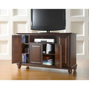 Cambridge 48 in. Mahogany Particle Board TV Stand Fits TVs Up to 50 in. with Storage Doors