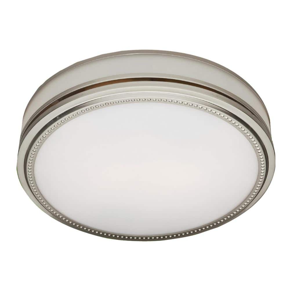 Opera Decorative 110 CFM Bathroom Ventilation Exhaust Fan with Light and Night-Light in Brushed Nickel -  GOOD HOUSEKEEPING, 83001