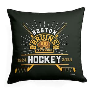 100th Anniv Fanatic Bruins Printed Throw Pillow