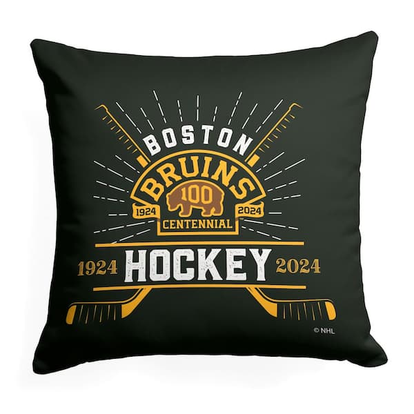 THE NORTHWEST GROUP 100th Anniv Fanatic Bruins Printed Throw Pillow