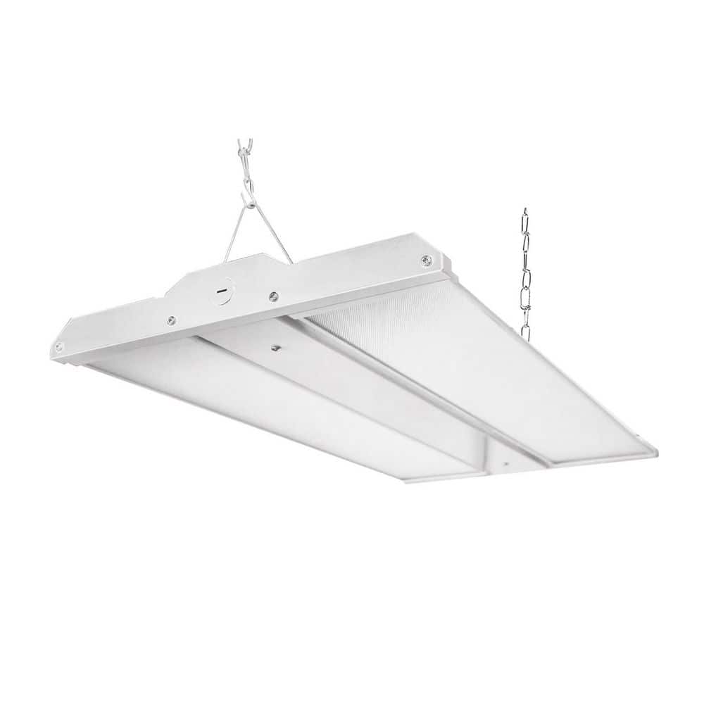 2 ft. 25.8 in. 220-Watt Adjustable Panel White 29700 Lumens Integrated LED Dimmable Linear High Bay Light with 5000K price history on PriceWatchPro