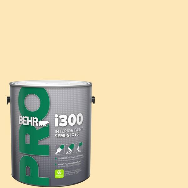 BEHR PRO 1 gal. #340A-3 Song of Summer Semi-Gloss Interior Paint