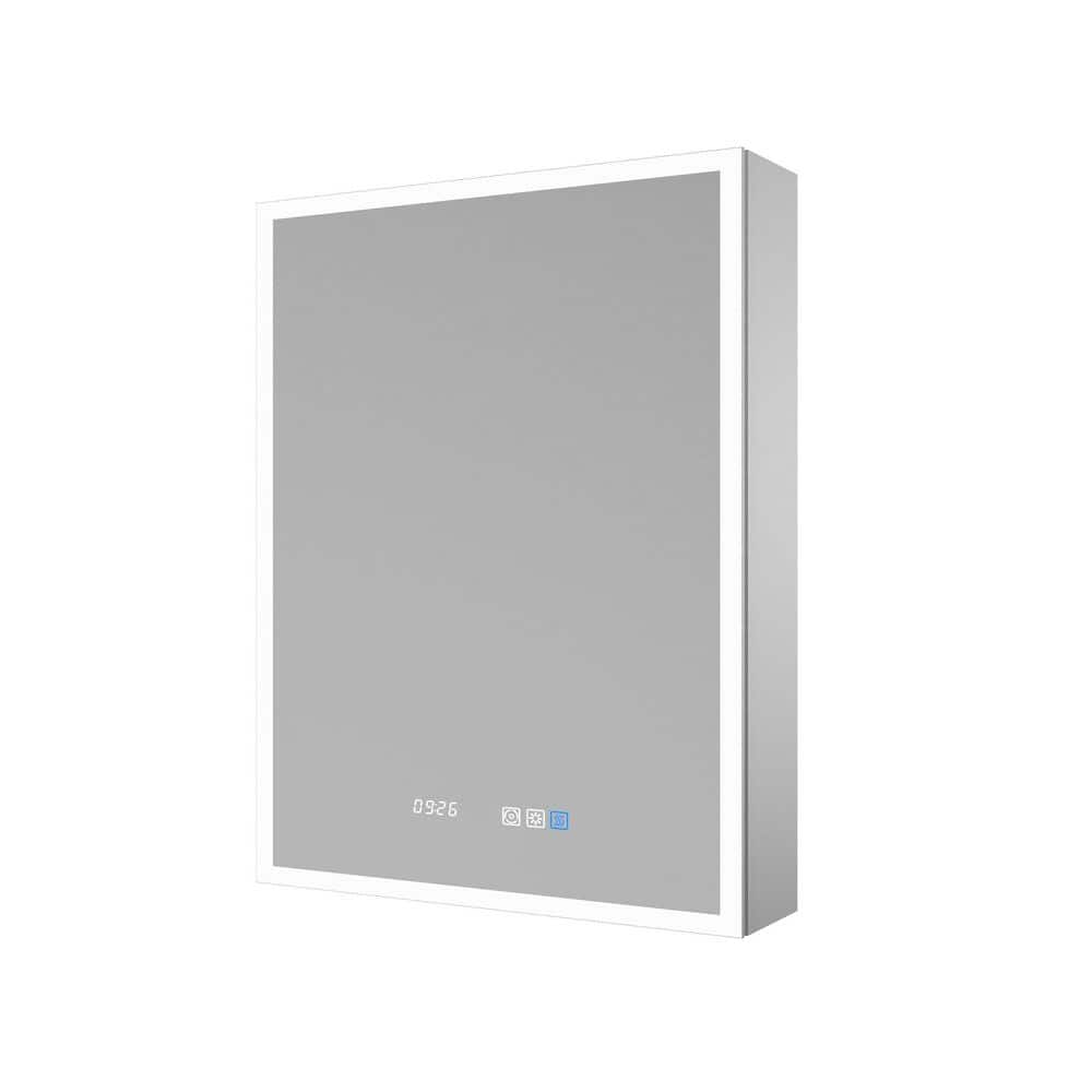 Gleamr 24 in. W x 32 in. H Rectangular Aluminum Medicine Cabinet with Mirror price history on PriceWatchPro