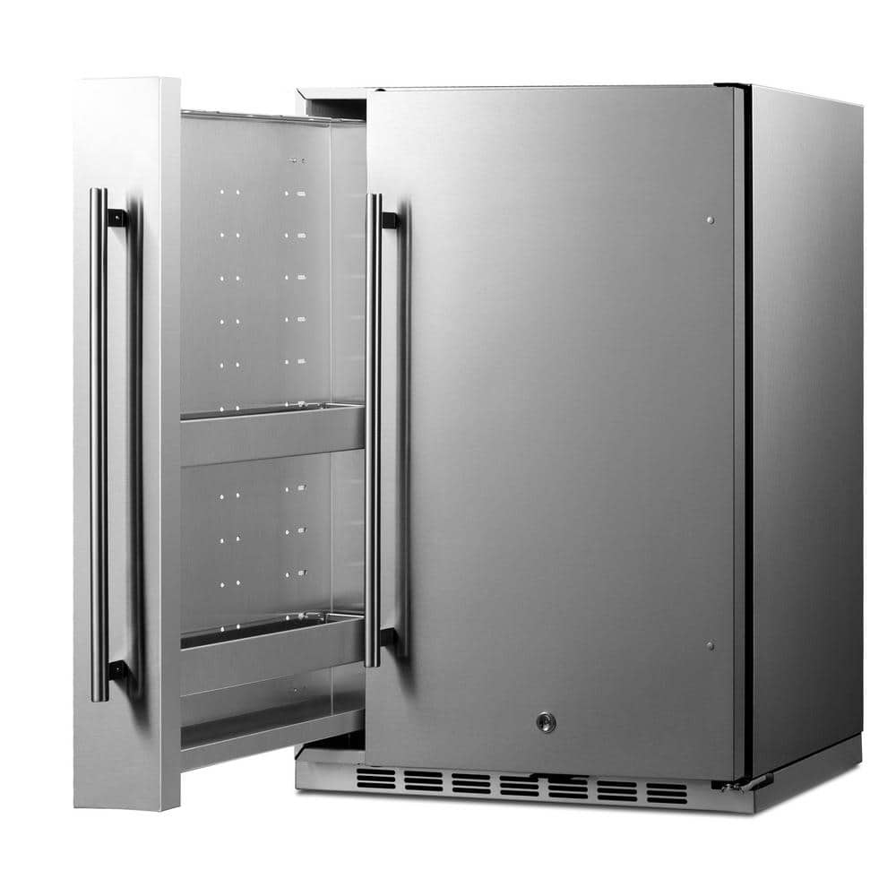 24" Stainless Steel Undercounter Smart Mini Refrigerator