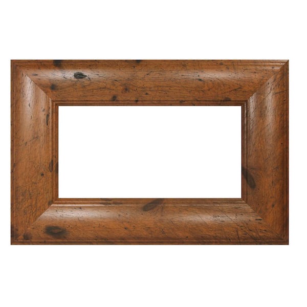 Distressed Walnut: 60 in. x 42 in. - DIY Mirror Frame Kit - Mirror Not Included