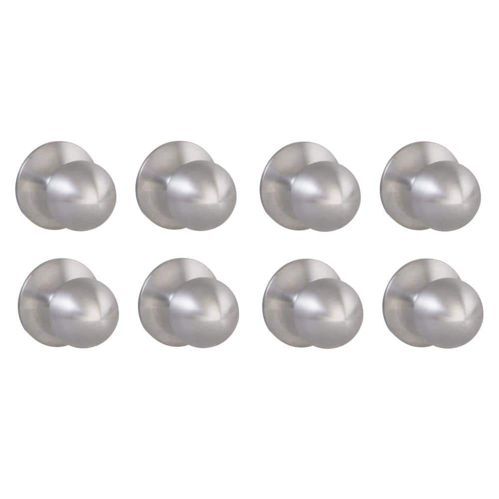 Saturn Stainless Steel Hall/Closet Door Knob 8-Pack