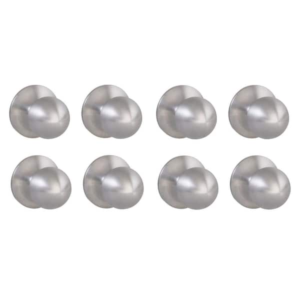 Saturn Stainless Steel Hall/Closet Door Knob 8-Pack
