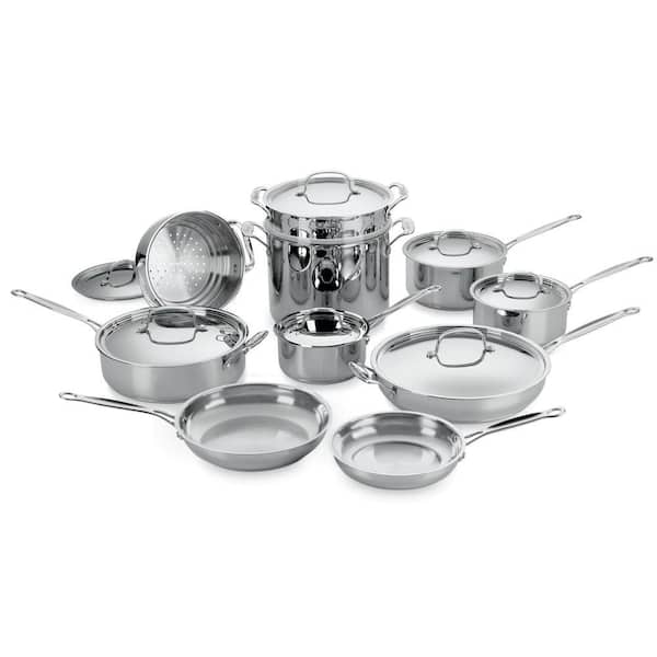 Cuisinart Chef's Classic 17 Pc. Stainless Cookware Set-DISCONTINUED