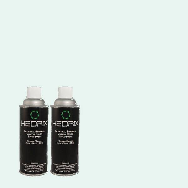Hedrix 11 oz. Match of 500C-1 Himalayan Mist Semi-Gloss Custom Spray Paint (2-Pack)
