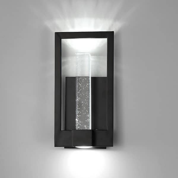 Eurofase Hanson Medium 2-Light Black Integrated LED Outdoor Wall Sconce