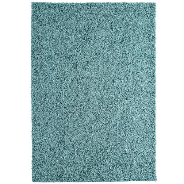 Lanart Comfort Shag Aqua 8 ft. x 10 ft. Area Rug