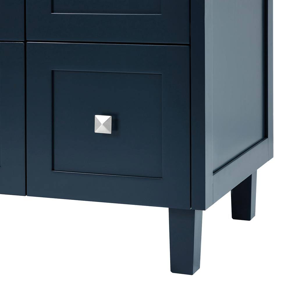 Monroe 60" Midnight Blue Freestanding Single Vanity Base