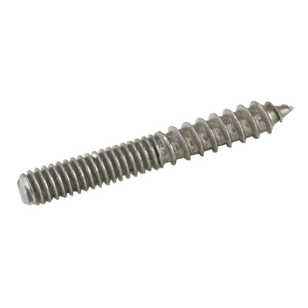 Everbilt 5/16-18 tpi x 2 in. Coarse/Standard Steel Plain Hanger Bolts (2-Pack)