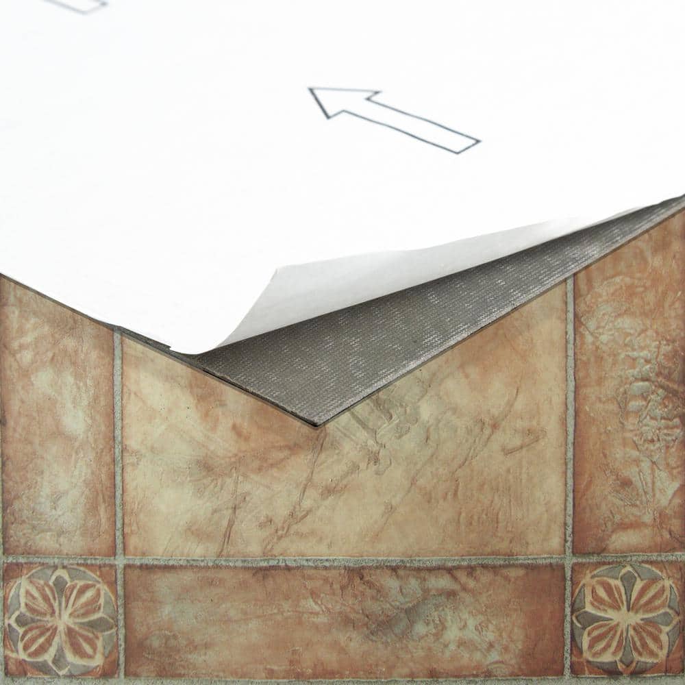 Sterling Spanish Rose 12" x 12" Self-Adhesive Vinyl Floor Tiles