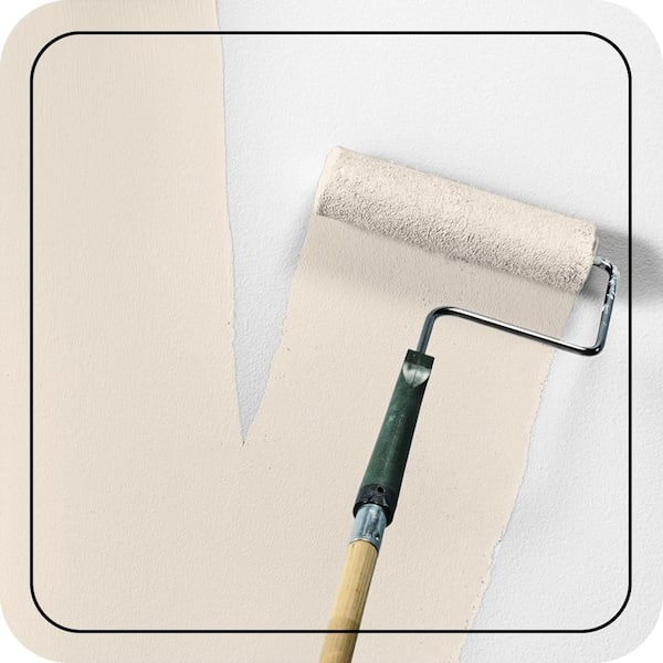 5 gal. #RD-W15 Cotton Sheets Ceiling Flat Interior Paint & Primer