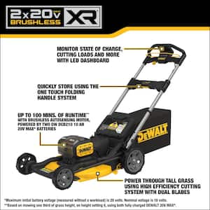 20V MAX 21 in. Brushless Cordless Battery Powered Push Lawn Mower Kit with (2) 10 Ah Batteries & Chargers