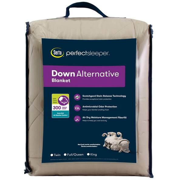 Serta Down Alternative Twin Polyester Fill Blanket LZE018ATWLIE
