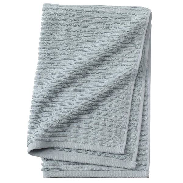 Unbranded Monterey 1-Piece Ribbed Turkish Hand Towel in Spa Blue
