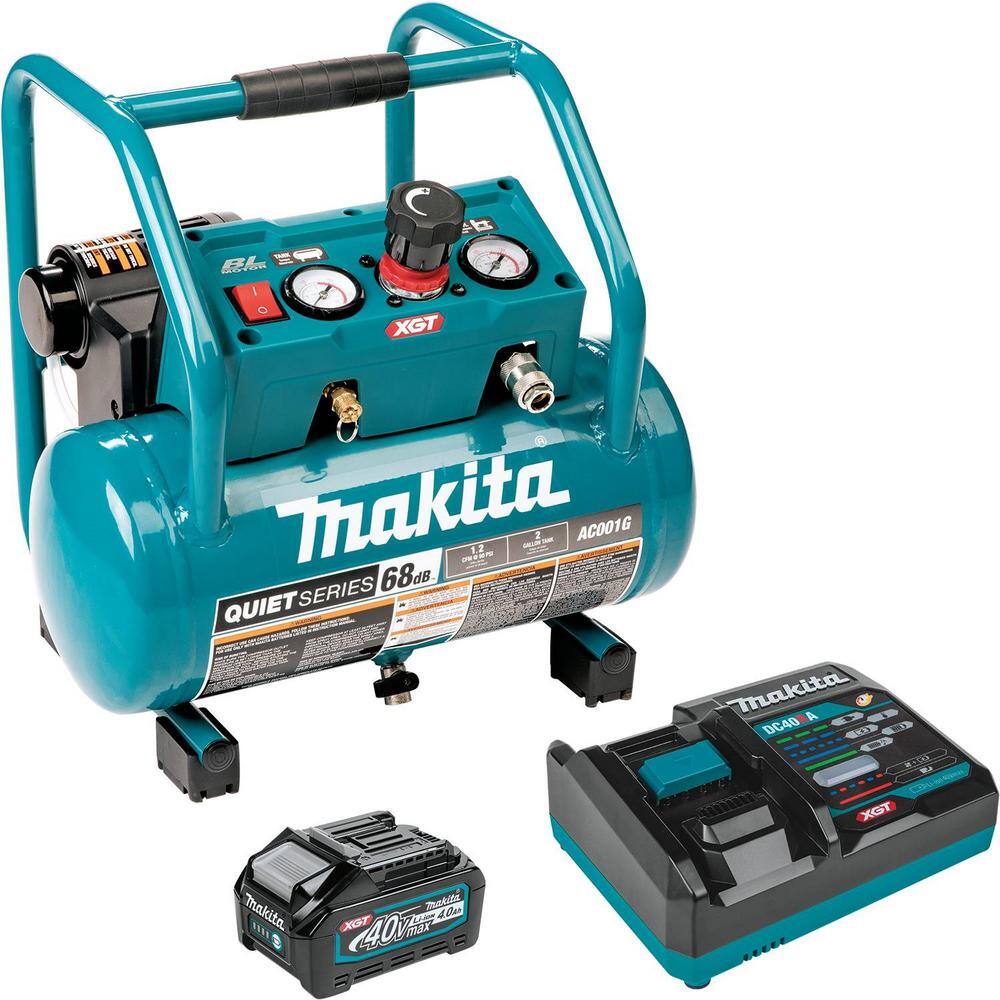 Makita 40V max XGT Brushless Cordless 2 Gallon 135 PSI Quiet Series Air ...