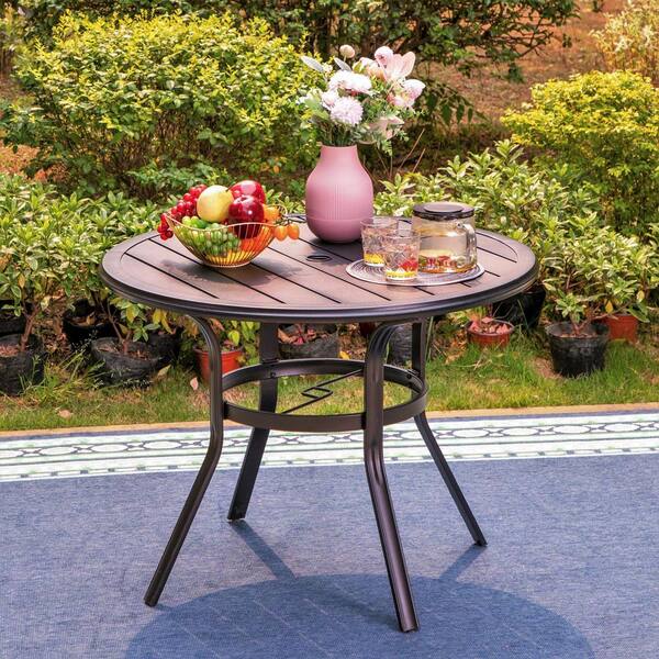 5 piece round patio dining online set