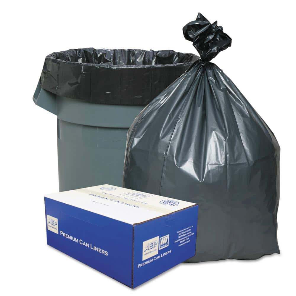 Commercial 23 Gallon Trash Bags, Garbage Bags, 1.1 MIL, Unscented,  Black, 150 Count