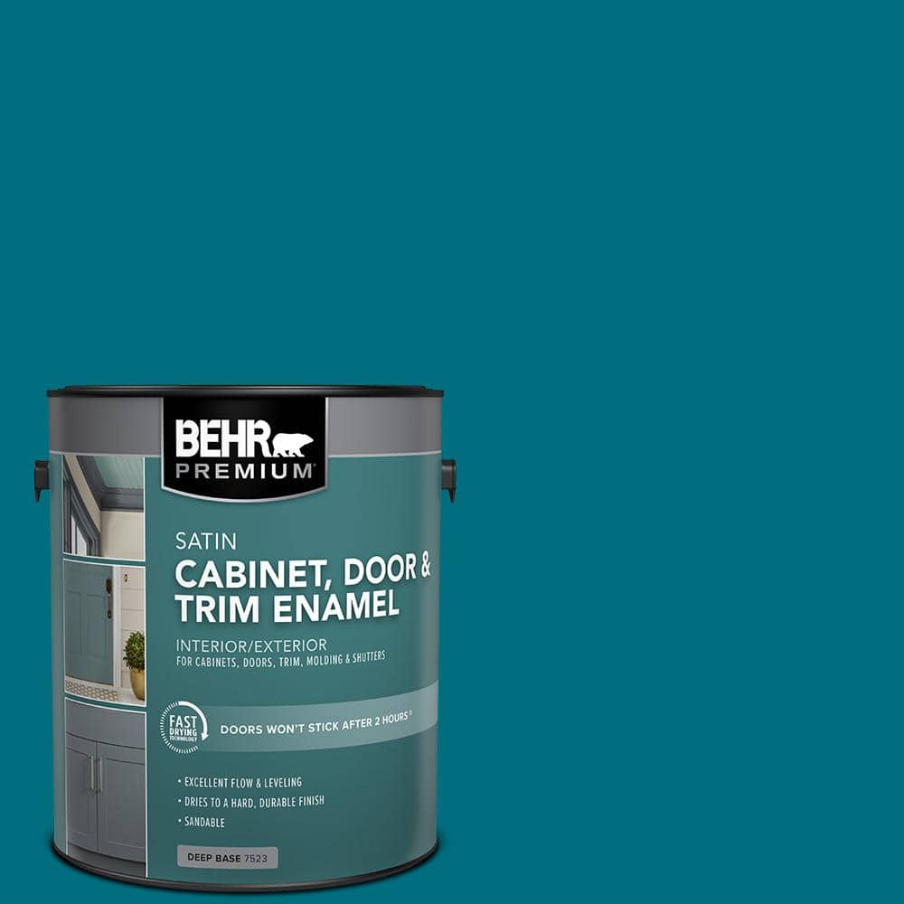 1 gal. #MQ4-54 Coastal Jetty Satin Enamel Interior/Exterior Cabinet, Door & Trim Paint price history on PriceWatchPro