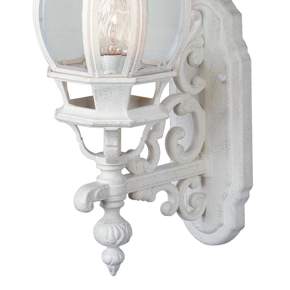 Francisco 20.5" White Classic Lantern Wall Sconce