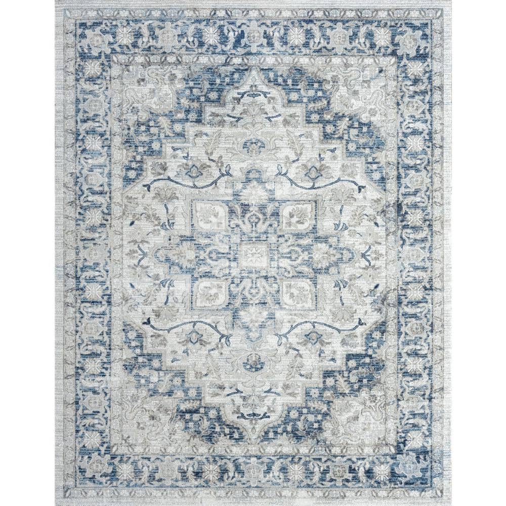 Palazzo 5' x 8' Gray Synthetic Modern Rectangular Rug